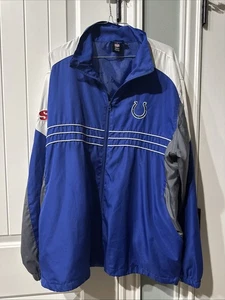 Indianapolis Colts Jacke Herren XL blau grau NFL Football Reebok Zip leicht - Bild 1 von 5
