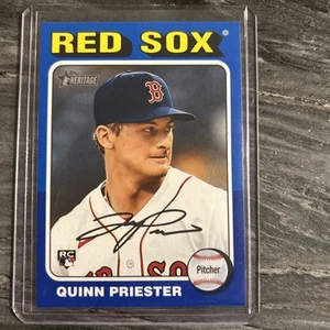2024 Topps Heritage High Number Quinn Priester Dark Blue Border Parallel #579 RC - Picture 1 of 2