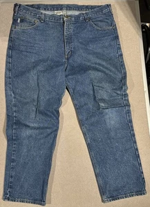 Carhartt Jeans Herren 42x30 Traditional Fit Blau Denim B180 DST Distressed Work - Bild 1 von 5