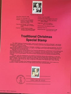 USPS Souvenir Page 2399 Tradition Christmas Special Stamp - Picture 1 of 1