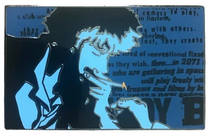 Cowboy Bebop blau Zigarettenspieß Eröffnungsszene - Emaille Pin Figur Anime - Bild 1 von 3