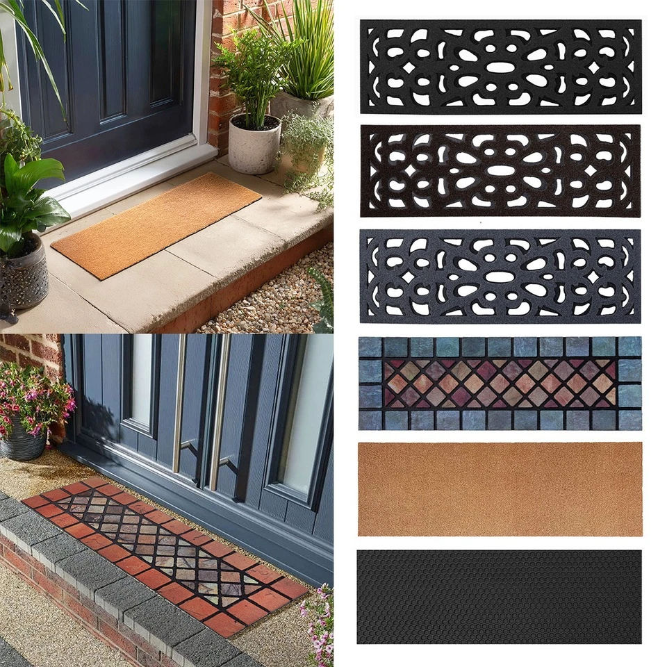 Set of 1 to 4 Rubber Stair Treads Non Slip Anti Trip Step Cover Mat Staircase - Image 1 of 1