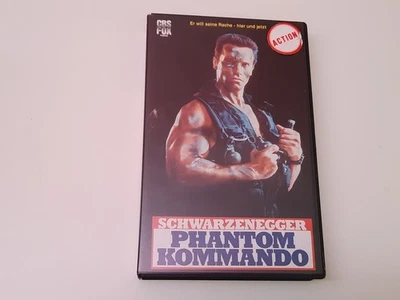 Phantom Kommando 1985 VHS German PAL CBS Fox Video Großbox Arnold Schwarzenegger - Bild 1 von 4
