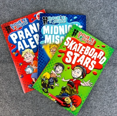 Double Trouble x 3 Illustrated by Louis Shea Adventure Learn to Read Paperbacks - Image 1 of 4