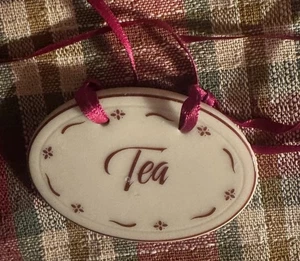 Longaberger Tea Tie-On - Red - Picture 1 of 2