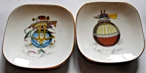 VINTAGE RICHARD GINORI LEONARDO DA VICHI THEMES 2 X ITALIAN PORCELAIN DISHES LTA - Bild 1 von 3