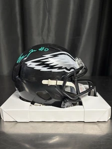 Philadelphia Eagles Bryce Huff signierter alternativer schwarzer Minihelm JSA - Bild 1 von 2