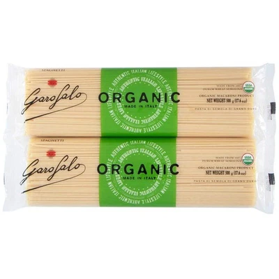 Fideos espagueti orgánicos Garofalo 17,6 oz - Paquete de 8 - Auténtica pasta italiana Foto 1 de 4
