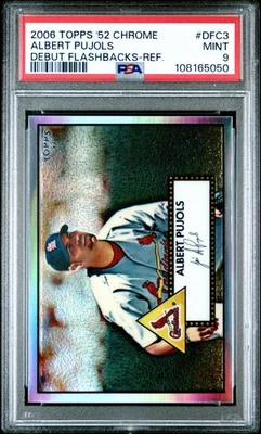 2006 Topps '52 Chrome Albert Pujols Refractor /552 PSA 9 MINT! 🔥 - Image 1 of 3