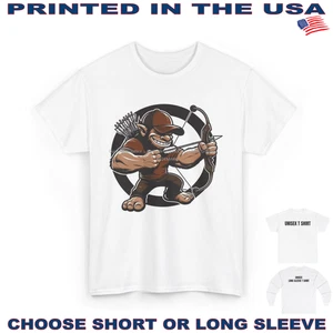 Bow Hunter Crazy Troll Hunt Archery Arrow Target #1 DigiRods Cartoon T Shirt - Picture 1 of 6