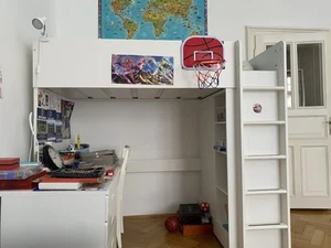 Kinderhochbett mit Schreibtisch IKEA - Bild 1 von 2