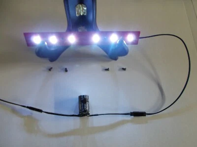 CUSTOM RED LED BOARD  6 LED LIGHTS LGB SHORT COACH PASSENGER CAR G SCALE TRAIN - Image 1 of 4