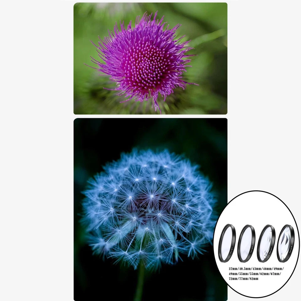 Filter Kit, +1 +2 +4 +10 Filter Accessory, Optical Glass Conversion Lens, with - Image 1 of 1