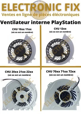 PLAYSTATION Ventilateur de Refroidissement Interne Cooling Fan pour PS4, PS4 Slim, PS4 Pro