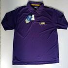 Polo homme LSU neuf avec étiquettes sous licence NCAA taille M moyenne Louisiane 