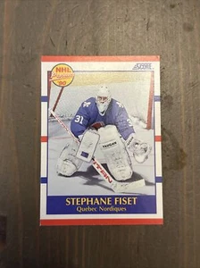 1990-91 Score Stephane Fiset Rookie Quebec Nordiques #415 - Picture 1 of 2