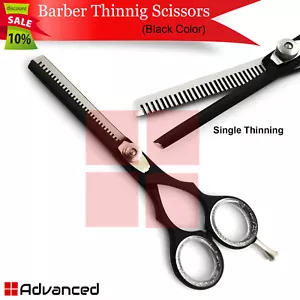 Barber Scissor 6" Black Color Dressing Hair Cutting Thinning Barber Shear - Picture 1 of 4