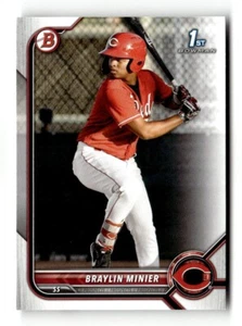 2022 Bowman - Prospects #BP-93 Braylin Minier - Picture 1 of 2