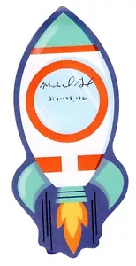 Michael Good NASA Astronaut Aviator Pilot Hand Signed Autograph 3.75x8.25 Rocket - Picture 1 of 1