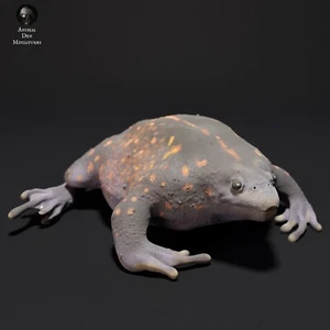 Mexican Burrowing Toad – 3D Printed Model - Unpainted - Animals Miniatures - Imagen 1 de 3