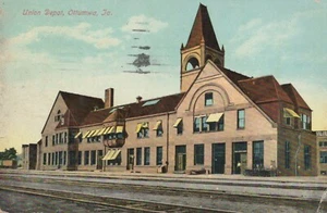 Union Depot - Ottumwa, Iowa - litografía publicada - Imagen 1 de 3