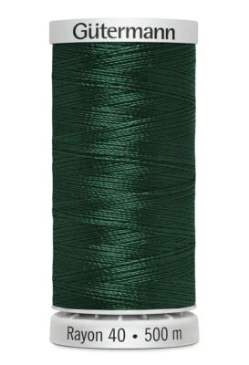 Gutermann Rayon 40 #1232 CLASSIC GREEN, 500m Machine Embroidery Thread - Image 1 of 2
