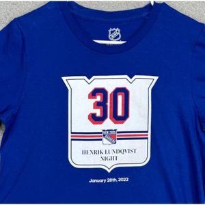 New York Rangers Shirt Boys Extra Large Blue T-Shirt Short Sleeve Youth NHL NEW - Picture 1 of 9