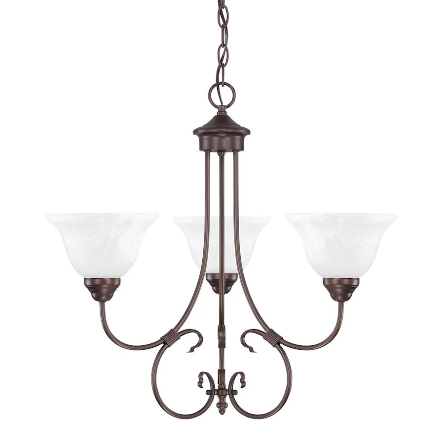 Lámpara de araña HomePlace by Capital Lighting Hometown 3-LT 23", bronce - 3223BZ-220 Foto 1 de 1