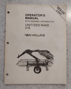NUEVO MANUAL DE OPERADOR/PROPIETARIO HOLLAND - RASTRILLO UNIFICADO - 216 - Imagen 1 de 2