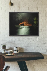 16x20 Atemberaubender Hirsch Foto Nachdruck Natur Wandbild Foto Bild Poster - Bild 1 von 5