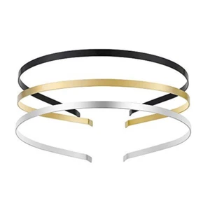 12 Pack Metal Headbands, Black, Gold, Silver Plated Hairbands for Women - Picture 1 of 12