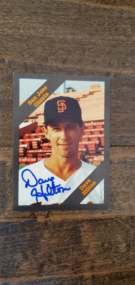 1988 CAL LEAGUE CARDS SIGNED AUTO CARD DAVE HILTON GIANTS PADRES BLUE JAYS # 238 - Image 1 of 1