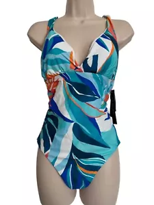 La Blanca 50 UPF Tummy Control SIze 10 One Piece Swimsuit $135 Padded - Picture 1 of 10