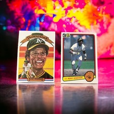 1983 Donruss Rickey Henderson Baseball Card Set #35 Diamond Kings #11