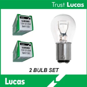 2 x Genuine LUCAS LLB380 Bulbs Brake, Stop, Tail Light (PAIR OF BULBS) - Picture 1 of 3