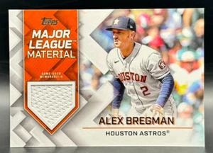 2022 Topps Update Alex Bregman #MLM-AB Major League Material Jersey Relic Astros - Picture 1 of 2