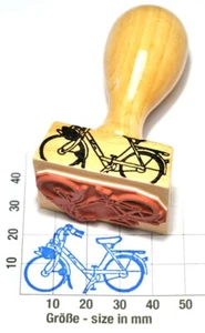 Velosolex Moped Klassiker als Stempel mit Holzgriff - Bild 1 von 1