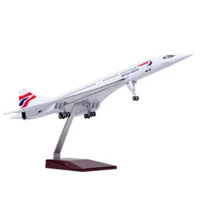1/125 50cm British Airways Concorde Passanger Plane W/ Voice Light Version Toy  - Picture 1 of 6