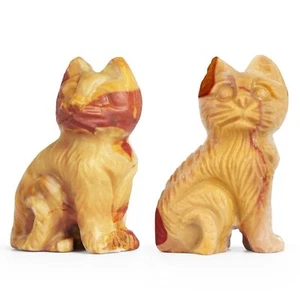Cute Cats Figurines Statue Sets Animal Carving Lovely Mini Garden Home Kitten... - Picture 1 of 7