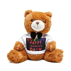 Teddy Bear Plush, Love Valentine's Day Gift, Stuffed Animal Toy, Heart Shirt, - Picture 1 of 4