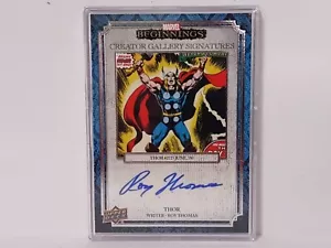 Firmas de galería de creadores UD Marvel Beginnings. Thor. Coche Roy Thomas. CG-RT. - Imagen 1 de 3