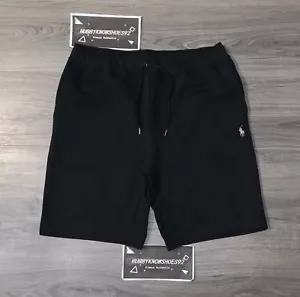 RALPH LAUREN Men's Black Double Knit Tech Sweat Shorts - Picture 1 of 8