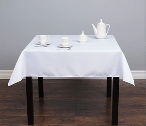 3 Square Tablecloth 54"x 54" inch Polyester Party Overlay 23 COLORS MADE In USA - Bild 1 von 28