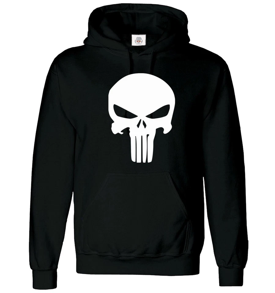 Sudadera con Capucha The Punisher Para Hombre Divertida Capucha Punk Calavera Cara Marvel Sudadera con Capucha - Imagen 1 de 1