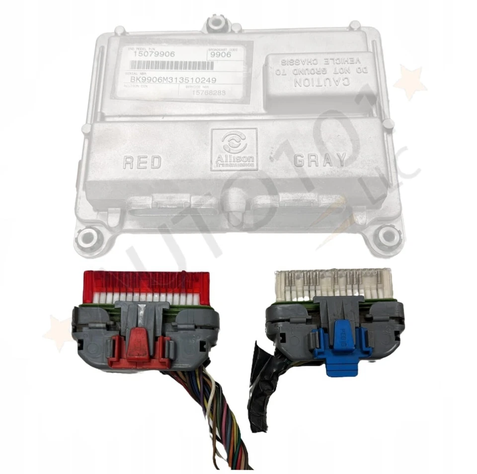 ✅ 01-05 GMC Sierra Chevy Silverado Duramax Allison TCM conectores rojos y grises Foto 1 de 1