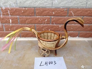 Special Design Planter Basket Swan Arts Basket Bamboo Basket Bamboo Planter - Picture 1 of 2