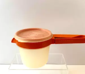 Tamiz de harina y azúcar TUPPERWARE naranja vintage tamizarlo con tazón de fijación - Imagen 1 de 3