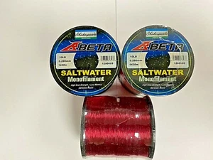 3 x Spools of Shakespeare Red Fishing Line 10 lb  4260 metres    - Picture 1 of 1