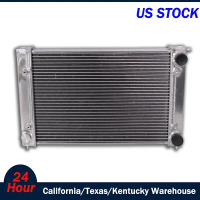 2Rows Aluminum Radiator For VW Volkswagen 1985-1992 Golf 1982-1992 Jetta (MT) - Image 1 of 4