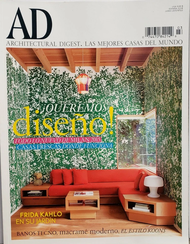 Architectural Digest Spain Junio 2015 #103 FREE SHIPPING CB - Image 1 of 1